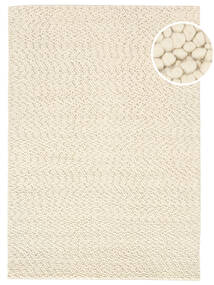  Bubbles - Natural Weiß Teppich 170X240 Moderner Beige/Gelb (Wolle, Indien)