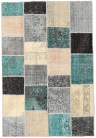 160X231 Patchwork Teppich Teppich Moderner Grau/Beige (Wolle, Türkei)