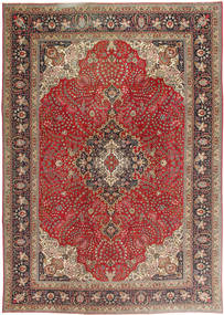  Täbriz Patina Teppich 243X340 Echter Orientalischer Handgeknüpfter Dunkelrot/Hellbraun (Wolle, Persien/Iran)