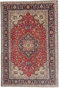  Täbriz Patina Teppich 200X305 Echter Orientalischer Handgeknüpfter Dunkelrot/Dunkelbraun (Wolle, Persien/Iran)