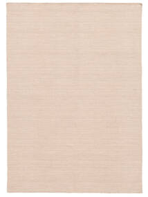  Kelim Loom - Misty Pink Teppich 140X200 Echter Moderner Handgewebter Hellrosa (Wolle, Indien)