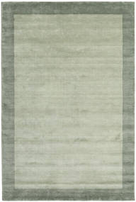 Handloom Frame 200X300 Grau/Grün Einfarbig Wollteppich Teppich 