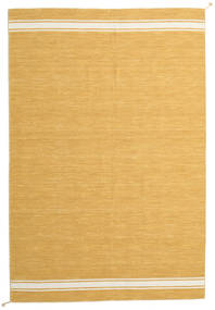  Ernst - Senfgelb/Naturweiß Teppich 250X350 Echter Moderner Handgewebter Hellbraun/Gelb Großer (Wolle, Indien)