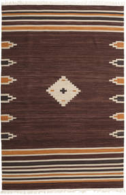  Tribal - Braun Teppich 200X300 Echter Moderner Handgewebter Dunkelbraun/Hellbraun (Wolle, Indien)