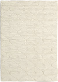  Romby - Off-Weiß Teppich 160X230 Echter Moderner Handgewebter Beige/Dunkel Beige (Wolle, Indien)