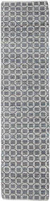  80X250 Geometrisch Klein Elna Teppich - Grau Baumwolle, 