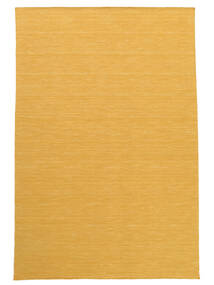  Kelim Loom - Gelb Teppich 250X350 Echter Moderner Handgewebter Hellbraun/Dunkel Beige Großer (Wolle, Indien)