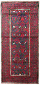  Belutsch Patina Teppich 116X252 Echter Orientalischer Handgeknüpfter Dunkelgrau/Rot (Wolle, Persien/Iran)