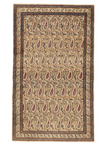  Persischer Kerman Patina Teppich 85X147 Beige/Braun (Wolle, Persien/Iran)