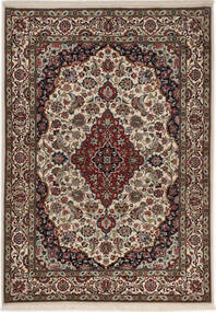 Ilam Sherkat Farsh Seide Teppich Teppich 100X145 Braun/Orange ( Persien/Iran)