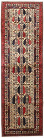  Afshar Teppich 93X299 Echter Orientalischer Handgeknüpfter Läufer Dunkelrot/Dunkelbraun (Wolle, Persien/Iran)