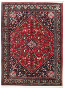  Abadeh Teppich 154X210 Echter Orientalischer Handgeknüpfter Dunkelrot/Schwartz (Wolle, Persien/Iran)