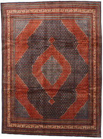  Sarough Mir Teppich 273X360 Echter Orientalischer Handgeknüpfter Rot/Dunkelrot Großer (Wolle, )