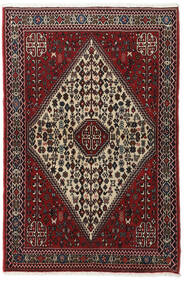  Persischer Abadeh Teppich 97X150 Dunkelrot/Rot 