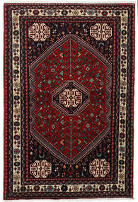 Abadeh Teppich Teppich 105X155 Dunkelrot/Beige (Wolle, Persien/Iran)