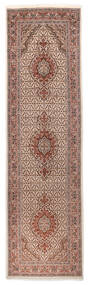  Täbriz 40 Raj Teppich 85X310 Echter Orientalischer Handgeknüpfter Läufer Beige/Dunkelrot (Wolle/Seide, Persien/Iran)
