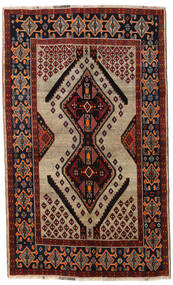  Ghashghai Teppich 151X246 Echter Orientalischer Handgeknüpfter Dunkelbraun/Hellbraun/Dunkelrot (Wolle, Persien/Iran)