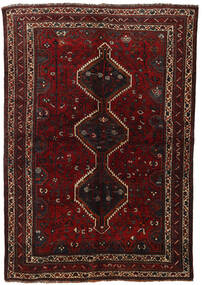  Ghashghai Teppich 155X225 Echter Orientalischer Handgeknüpfter Dunkelrot (Wolle, Persien/Iran)