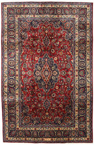  Maschad Teppich 197X304 Persischer Wollteppich Rot/Dunkelrosa Teppich 