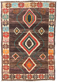  Moroccan Berber - Afghanistan Teppich 123X181 Echter Moderner Handgeknüpfter Dunkelrot/Dunkelbraun (Wolle, Afghanistan)