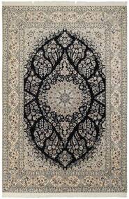  Nain 6La Teppich 210X311 Echter Orientalischer Handgewebter Dunkelgrau/Hellgrau ( Persien/Iran)