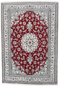  Nain Teppich 164X235 Echter Orientalischer Handgeknüpfter Hellgrau/Weiß/Creme (Wolle, Persien/Iran)