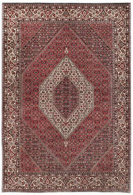 170X244 Bidjar Mit Seide Teppich Teppich Echter Orientalischer Handgeknüpfter Rot/Braun ( Persien/Iran)