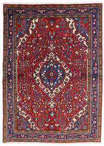  Persischer Sarough Teppich Teppich 112X154 Rot/Dunkellila (Wolle, Persien/Iran)