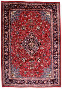  Mahal Teppich 225X327 Echter Orientalischer Handgeknüpfter Rot/Dunkellila (Wolle, Persien/Iran)