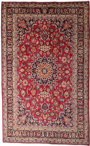  Maschad Teppich 195X310 Echter Orientalischer Handgeknüpfter Dunkelrot/Dunkelbraun (Wolle, Persien/Iran)