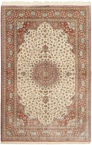  Ghom Seide Teppich 160X251 Echter Orientalischer Handgeknüpfter Braun/Beige (Seide, Persien/Iran)