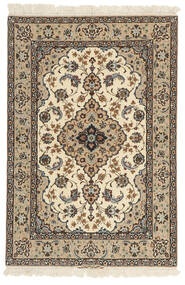  112X166 Isfahan Seidenkette Teppich Teppich Beige/Orange Persien/Iran 