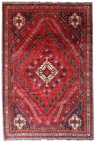  Ghashghai Teppich 205X308 Echter Orientalischer Handgeknüpfter Dunkelrot/Rot (Wolle, Persien/Iran)