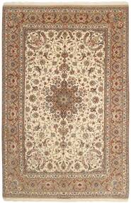  Persischer Isfahan Seidenkette Teppich 207X314 Beige/Braun 