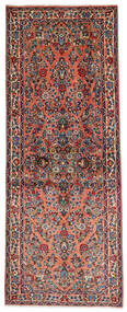  Sarough Teppich 81X204 Echter Orientalischer Handgeknüpfter Läufer Dunkelbraun/Hellbraun (Wolle, Persien/Iran)