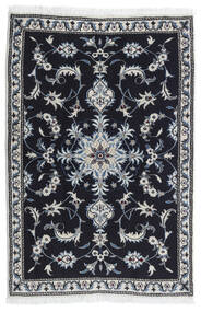  Nain Teppich 89X134 Echter Orientalischer Handgeknüpfter Dunkelblau/Dunkelgrau (Wolle, Persien/Iran)