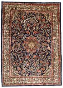  Sarough Teppich 277X387 Echter Orientalischer Handgeknüpfter Dunkelbraun/Hellbraun Großer (Wolle, Persien/Iran)