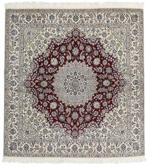  Orientalischer Nain Fine 9La Teppich Teppich 200X212 Quadratisch Beige/Grau ( Persien/Iran)
