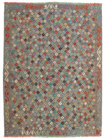  Kelim Afghan Old Style Teppich 177X236 Echter Orientalischer Handgewebter Hellbraun/Dunkelgrau (Wolle, Afghanistan)