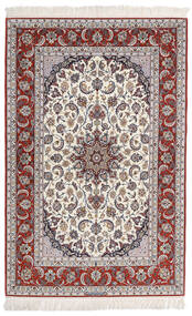 159X230 Isfahan Seidenkette Signatur: Entashari Teppich Teppich Orientalischer Beige/Grau ( Persien/Iran)