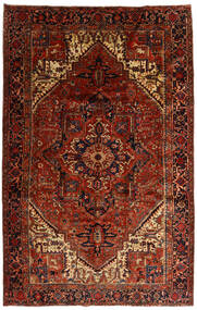 Heriz Teppich Teppich 258X397 Dunkelrot/Braun Großer (Wolle, Persien/Iran)