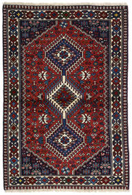  Persischer Yalameh Teppich Teppich 100X147 Dunkelrosa/Rot (Wolle, Persien/Iran)
