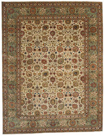 302X395 Farahan Teppich Teppich Echter Orientalischer Handgeknüpfter Braun/Beige Großer (Wolle, Pakistan)