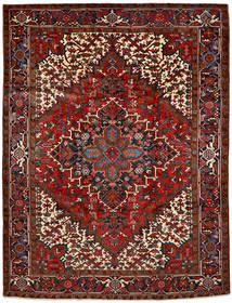 Echter Teppich Heriz Teppich 216X292 Dunkelrot/Rot (Wolle, Persien/Iran)