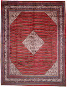  Sarough Mir Teppich 299X388 Persischer Wollteppich Rot/Dunkelrosa Groß Teppich 