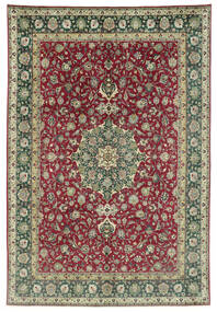  Täbriz 50 Raj Teppich 245X362 Echter Orientalischer Handgeknüpfter Dunkelgrau/Dunkelrot (Wolle, Persien/Iran)