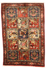  Bachtiar Collectible Teppich 102X154 Echter Orientalischer Handgeknüpfter Dunkelbraun/Rot (Wolle, Persien/Iran)