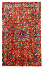  Nahavand Old Teppich 152X250 Echter Orientalischer Handgeknüpfter Dunkelrot/Rot (Wolle, Persien/Iran)