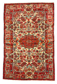  Nahavand Old Teppich 158X244 Echter Orientalischer Handgeknüpfter Rost/Rot/Dunkelrot (Wolle, Persien/Iran)