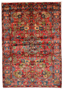  Nahavand Old Teppich 161X230 Echter Orientalischer Handgeknüpfter Dunkelbraun/Schwartz (Wolle, Persien/Iran)